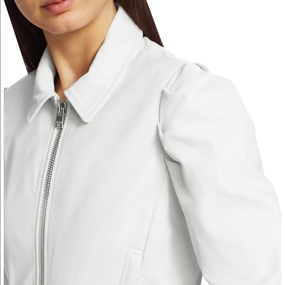 Lamarque White Leather Jacket - Picture 15 of 15